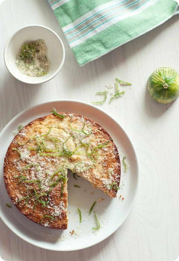 Party Menu Ideas - Lime Olive Oil Cake