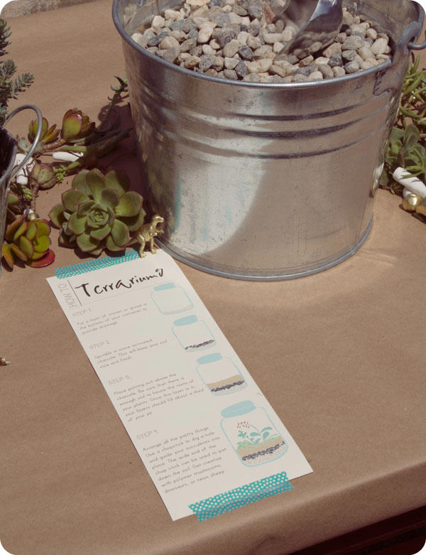 Party Ideas - Terrarium Party Place Setting