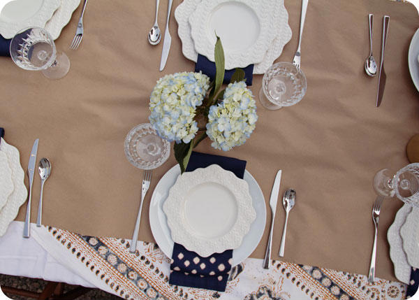Oyster Party - Table setting