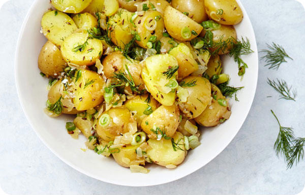 Backyard movie night menu: German Potato Salad with Dill